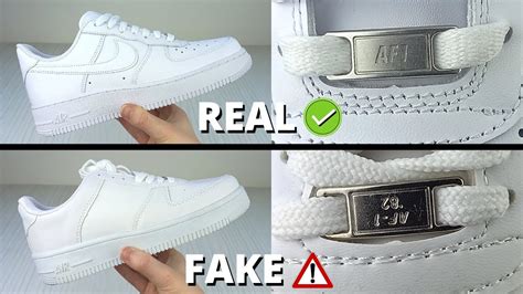 nike air force one fake vs real|air force 1 genuine check.